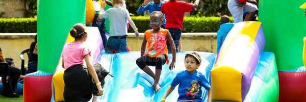 johannesburg-south-africa-september-diverse-children-having-fun-jumping-castle-outdoor-funfair-diverse-children-having-fun-200869287